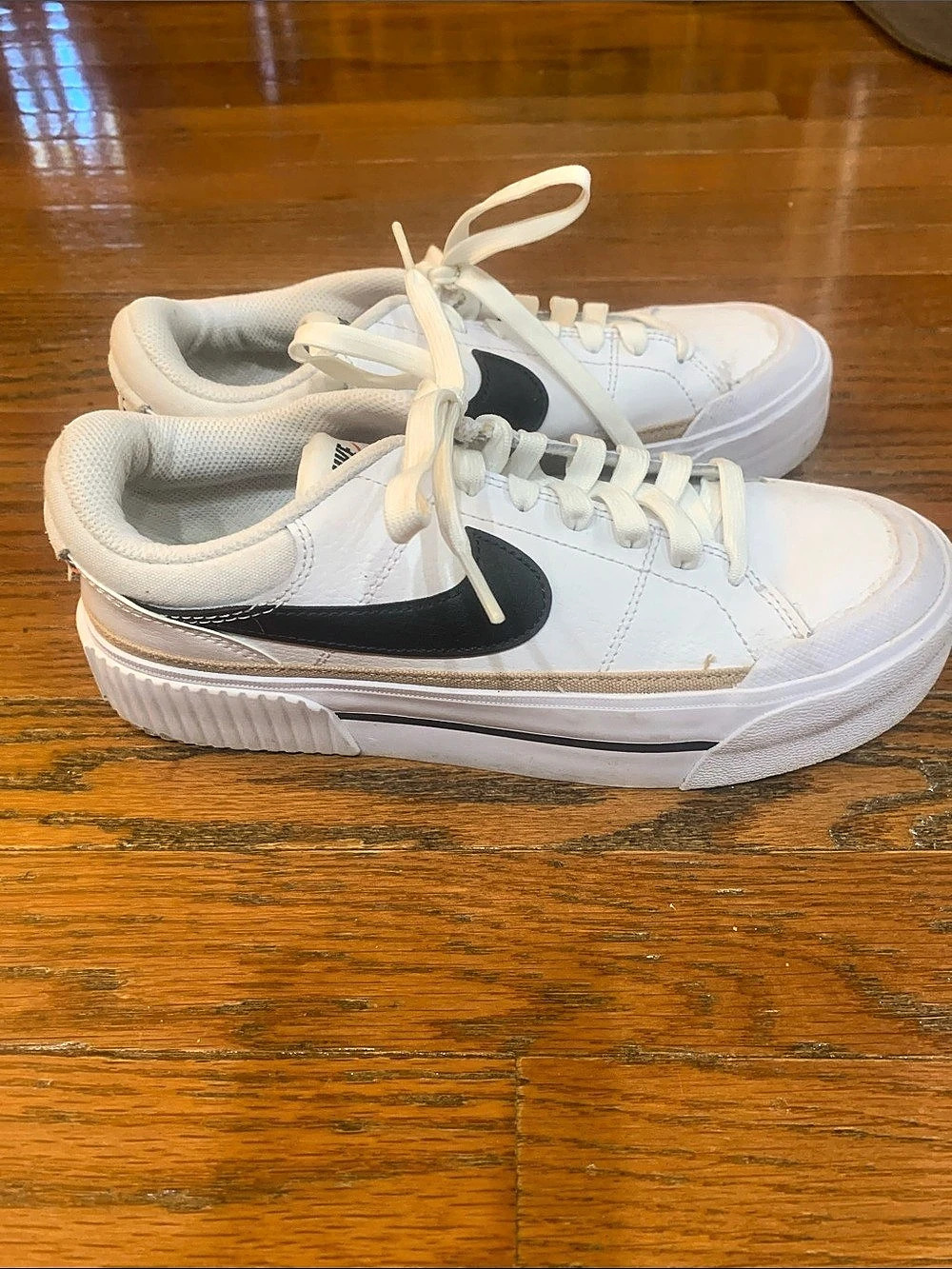Nike Court Legacy Lift White & Black Sneakers